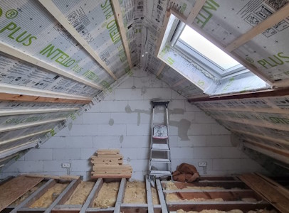 Aménagement d'un grenier à Liège - Suite de l'étanchéité à l'air
