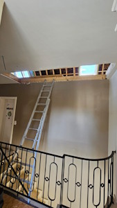 Aménagement d'un grenier à Overijse - Ouverture de la trémie